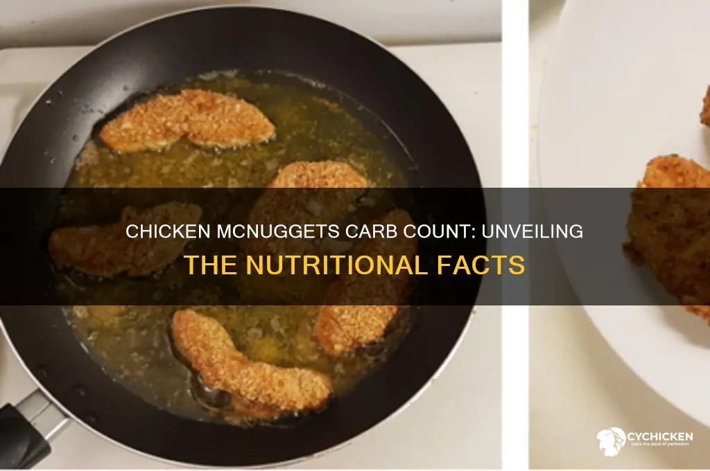 how many carbs do chicken mcnuggets have