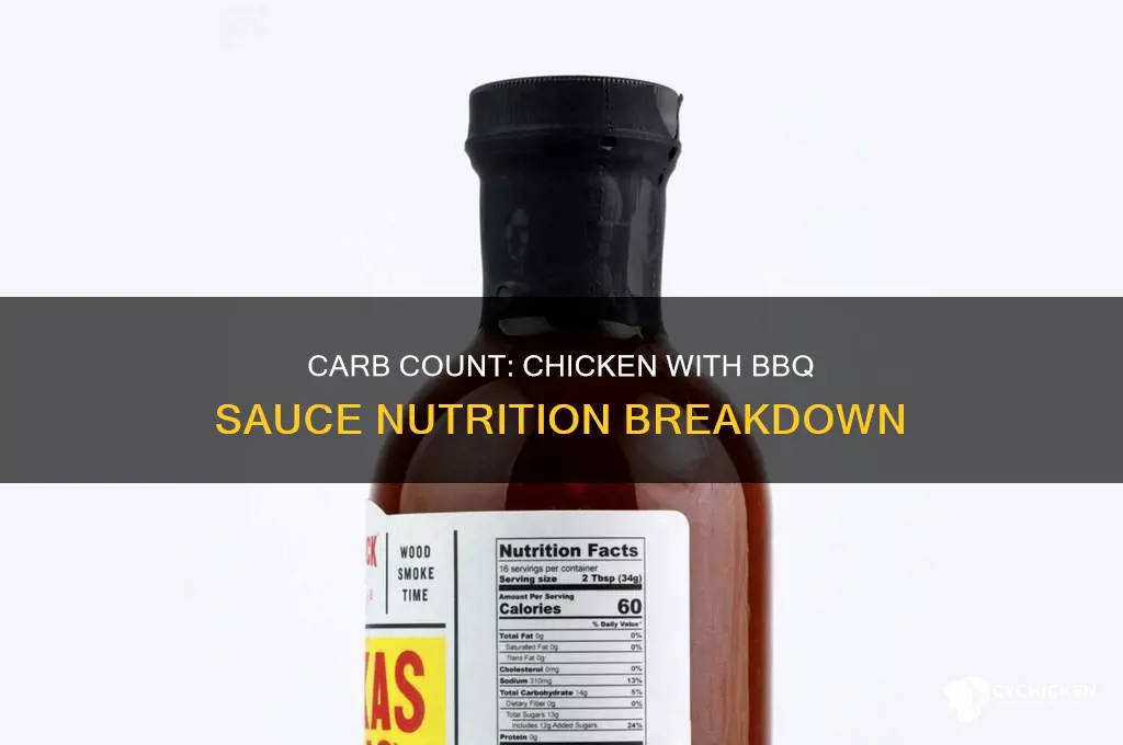how many carbs do two chicken wih barbeques sauce have