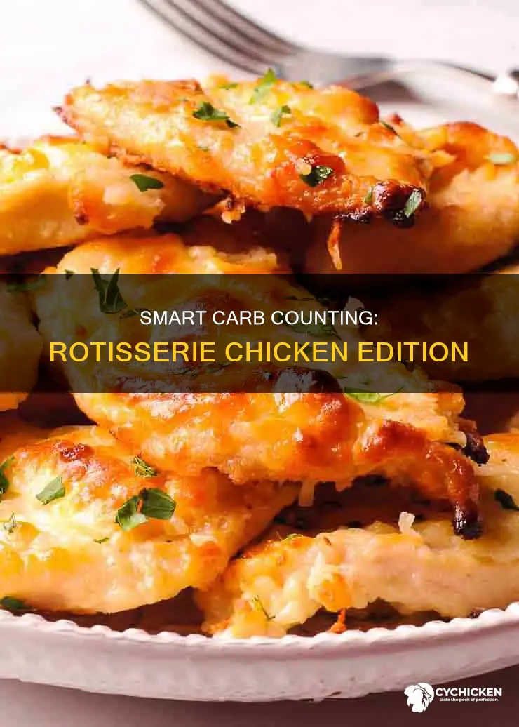 how many carbs does a piece of rotisere chicken have