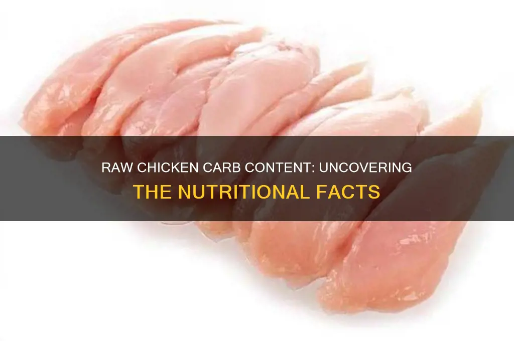 how many carbs does raw chicken have