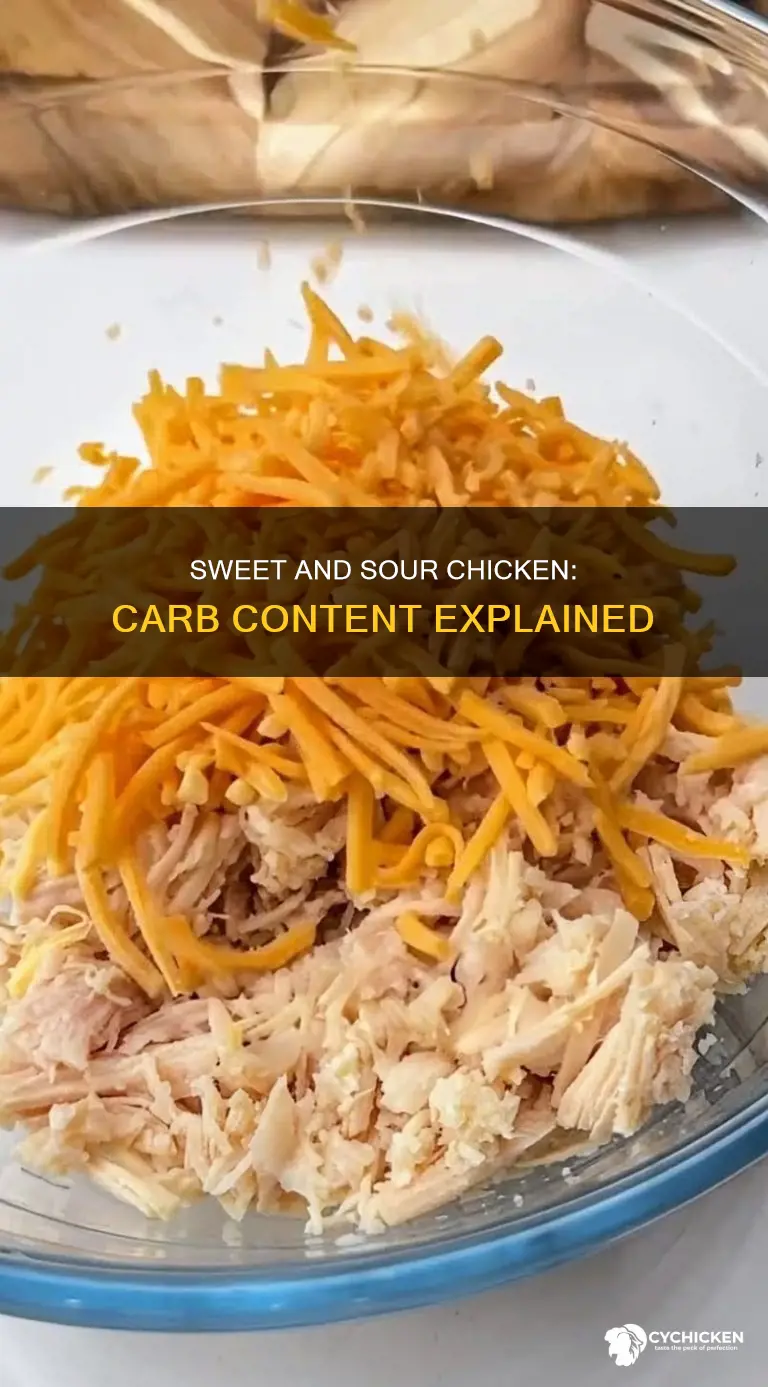 how many carbs does sweet abd sour chicken have