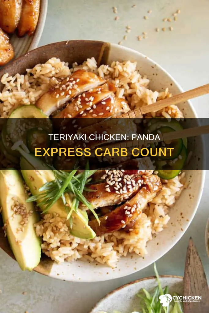 how many carbs does teriyaki chicken from panda express have