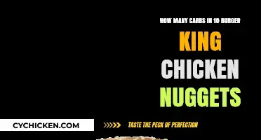 Carb Count in Burger King's 10 Chicken Nuggets Revealed