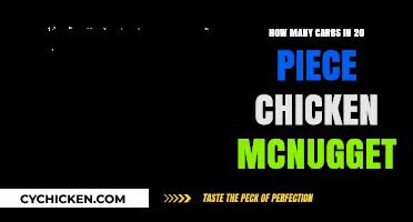 Carb Count in 20-Piece Chicken McNuggets: A Nutritional Breakdown