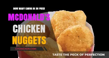 Carb Count in McDonald's 20-Piece Chicken Nuggets Revealed