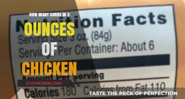 Carb Content in 3 Ounces of Chicken: What You Need to Know