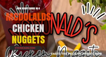 Carb Count in 4 McDonald's Chicken Nuggets: A Quick Guide