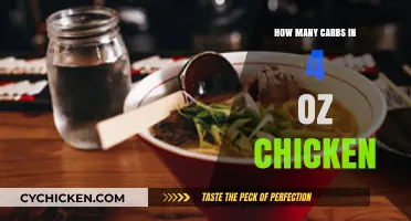 Carb Count in 4 oz Chicken: Nutrition Facts Unveiled