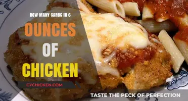 Chicken Carb Count: 6 Ounces Nutritional Facts