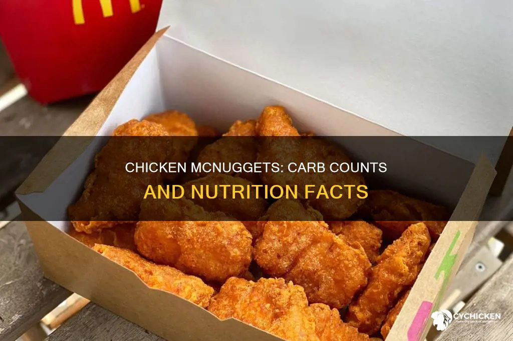 how many carbs in a 10 piece chicken mcnugget meal