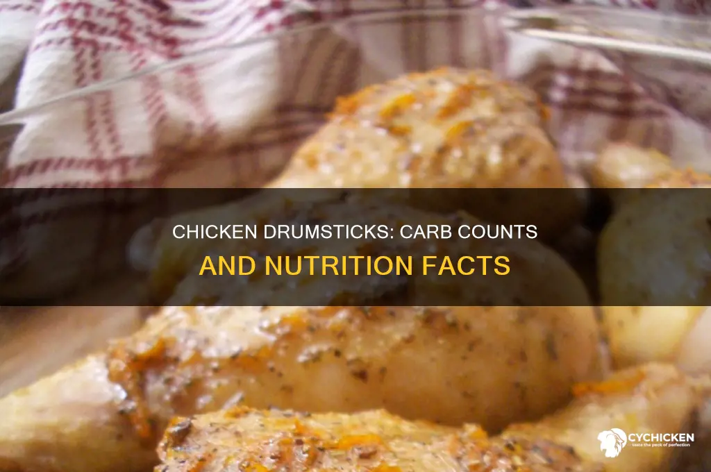 how many carbs in a boiled chicken drumstick
