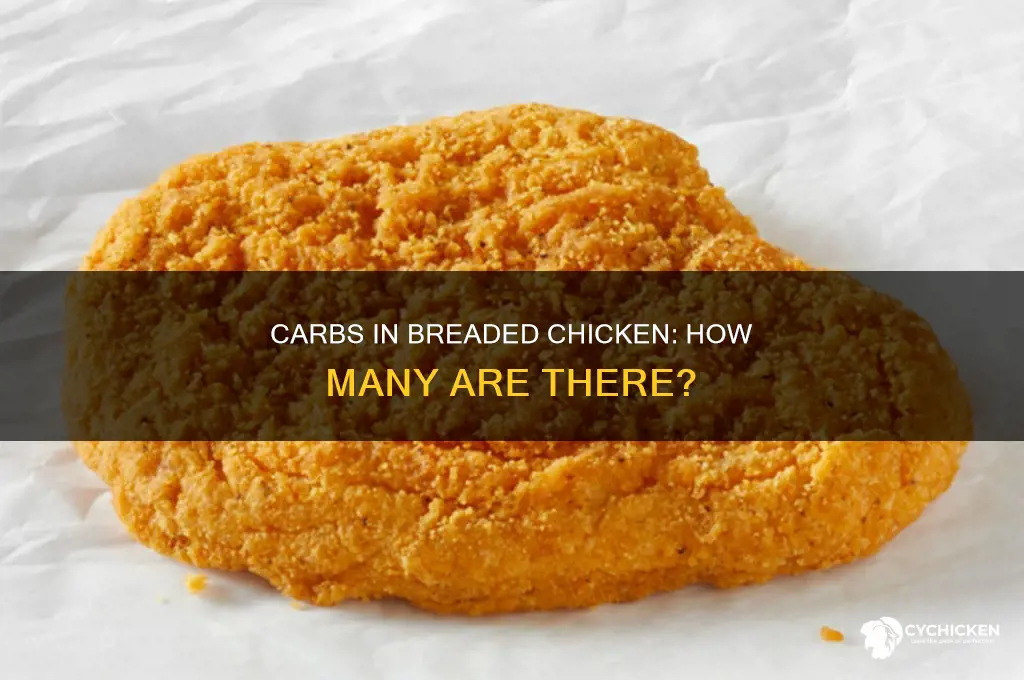 how many carbs in a breaded chicken patty
