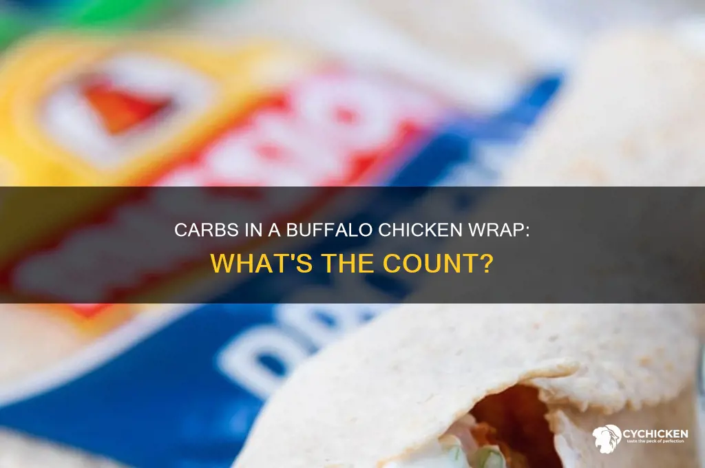 how many carbs in a buffalo chicken wrap
