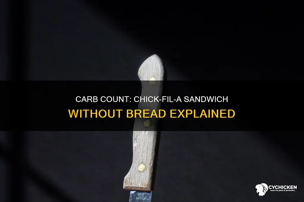 how many carbs in a chick-fil-a sandwich no bread