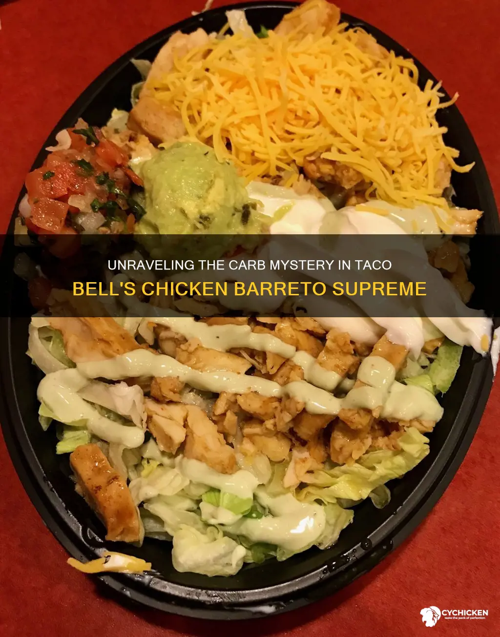 how many carbs in a chicken barreto supreme from tocobell
