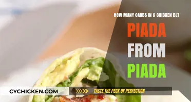 Chicken BLT Piada: Carb Count and Nutrition Facts