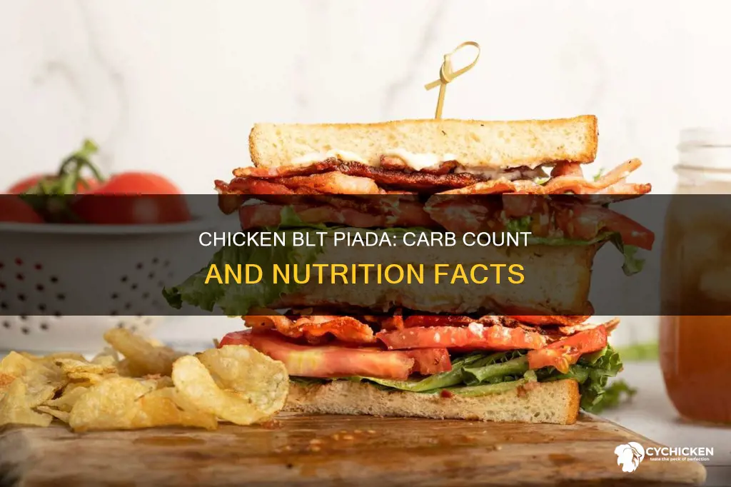 how many carbs in a chicken blt piada from piada