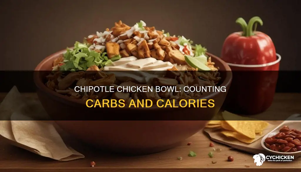 how many carbs in a chicken bowl from chipotle