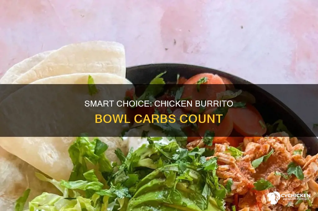 how many carbs in a chicken burrito bowl