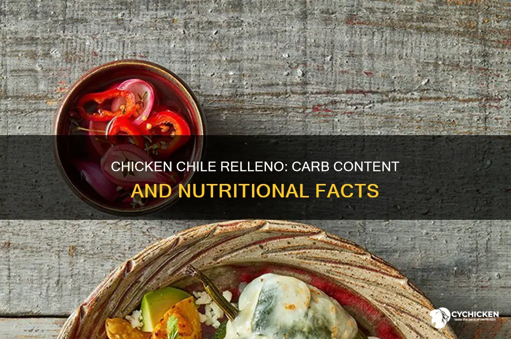 how many carbs in a chicken chile relleno