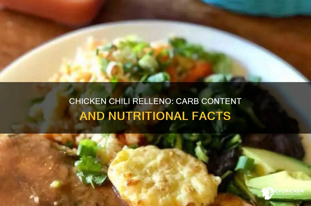 how many carbs in a chicken chili relleno