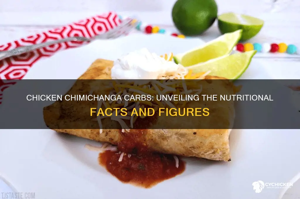 how many carbs in a chicken chimichanga