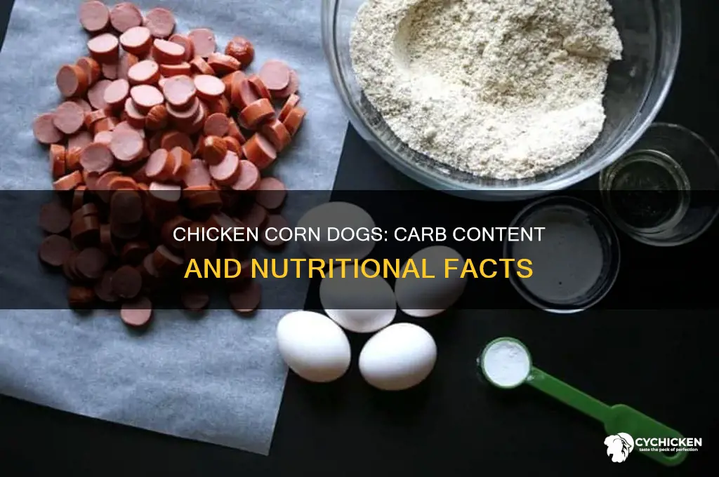 how many carbs in a chicken corn dog