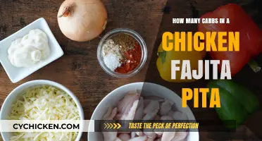 Chicken Fajita Pita: Carb Count and Nutrition Facts