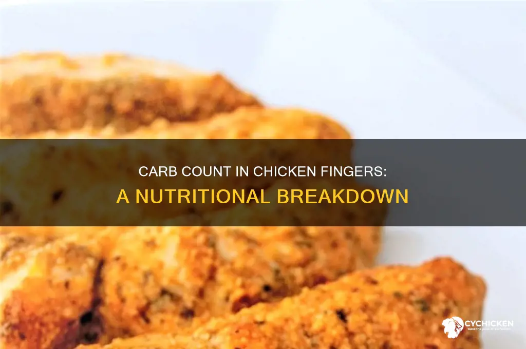 how many carbs in a chicken finger