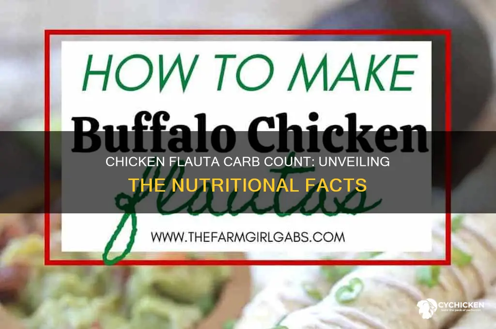 how many carbs in a chicken flauta