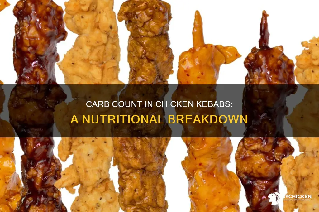 how many carbs in a chicken kebab