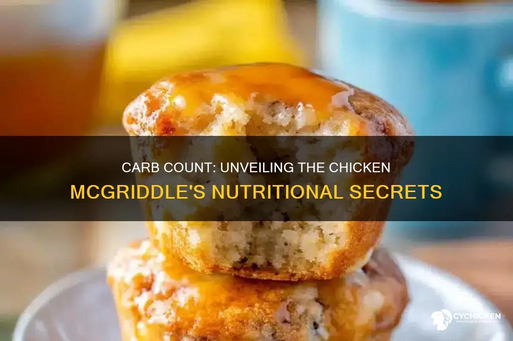 how many carbs in a chicken mcgriddle