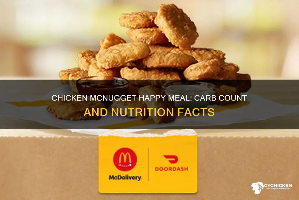 how many carbs in a chicken mcnugget happy meal