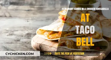 Tasty Chicken Quesadilla Carbs Count at Taco Bell
