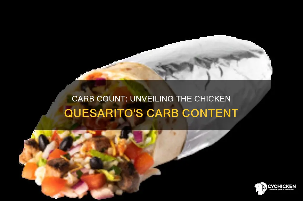 how many carbs in a chicken quesarito