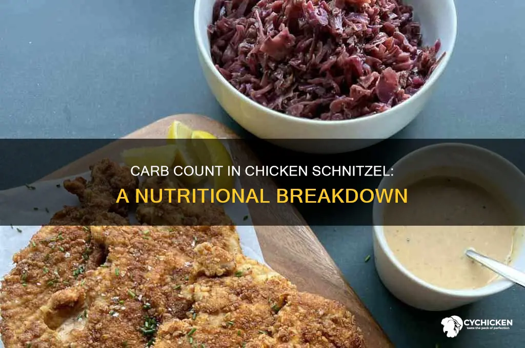 how many carbs in a chicken schnitzel