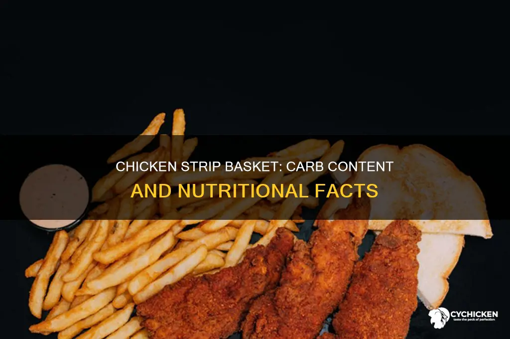 how many carbs in a chicken strip basket
