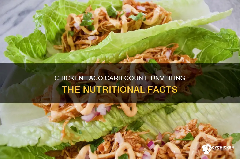 how many carbs in a chicken taco