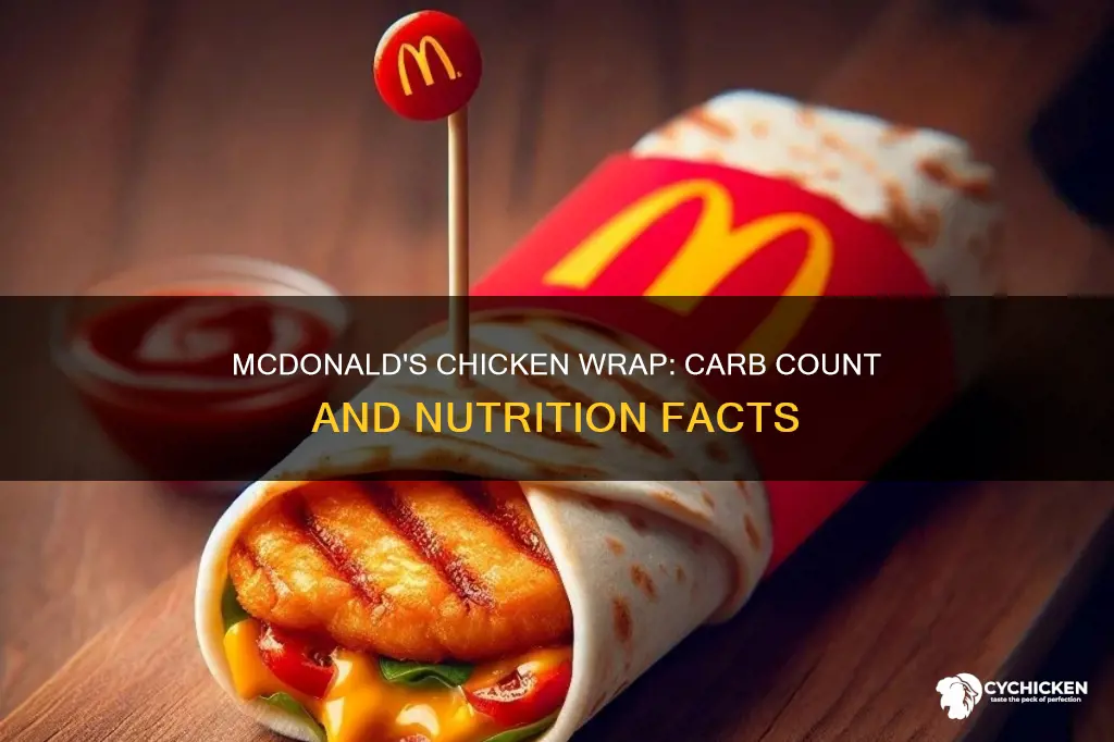 how many carbs in a chicken wrap from mcdonalds