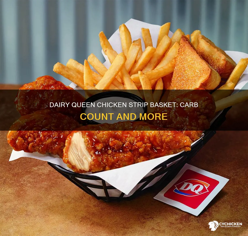 how many carbs in a dairy queen chicken strip basket