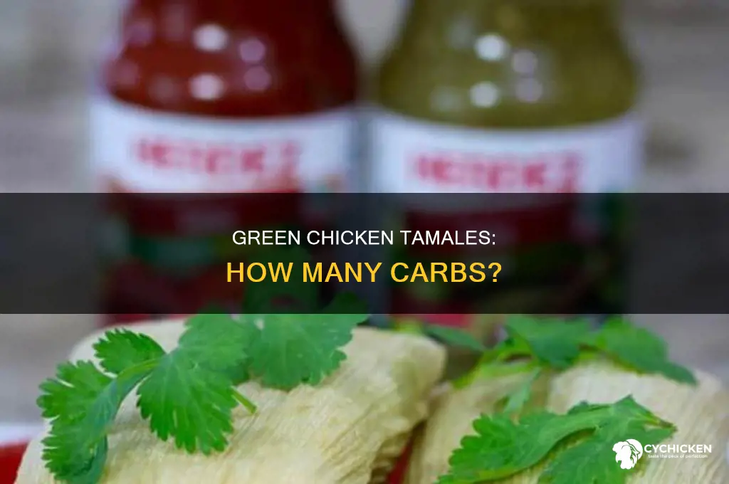 how many carbs in a green chicken tamale