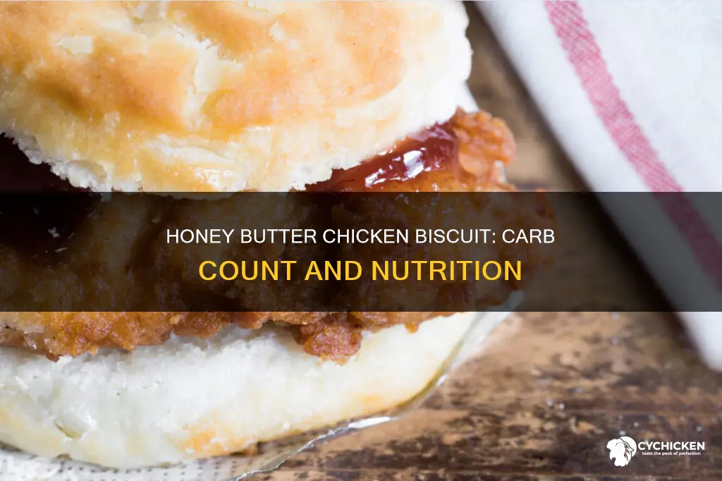 how many carbs in a honey butter chicken biscuit