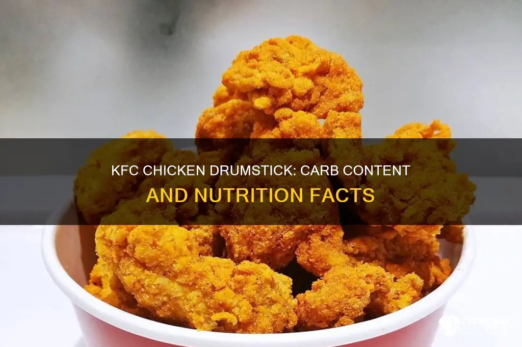 how many carbs in a kfc chicken drumstick