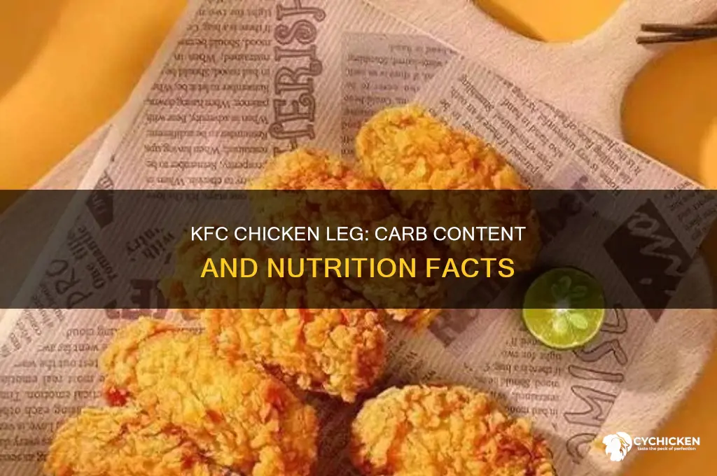 how many carbs in a kfc chicken leg
