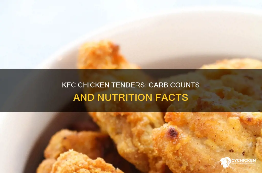 how many carbs in a kfc chicken tender
