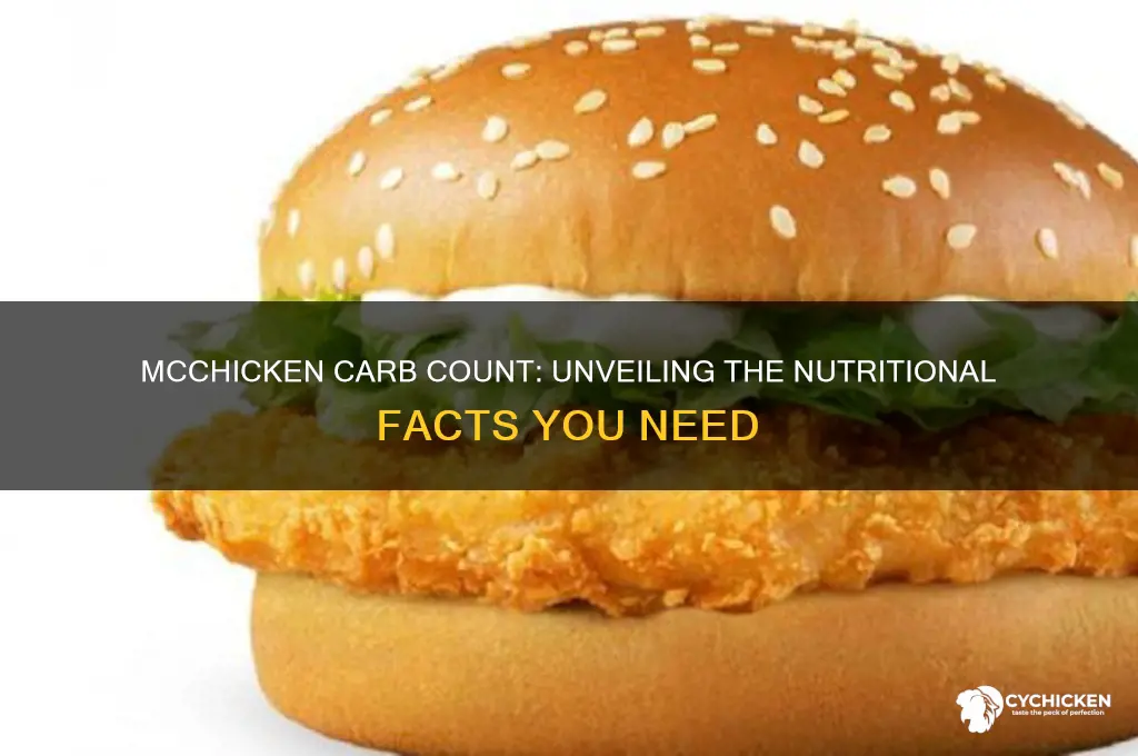 how many carbs in a mc chicken