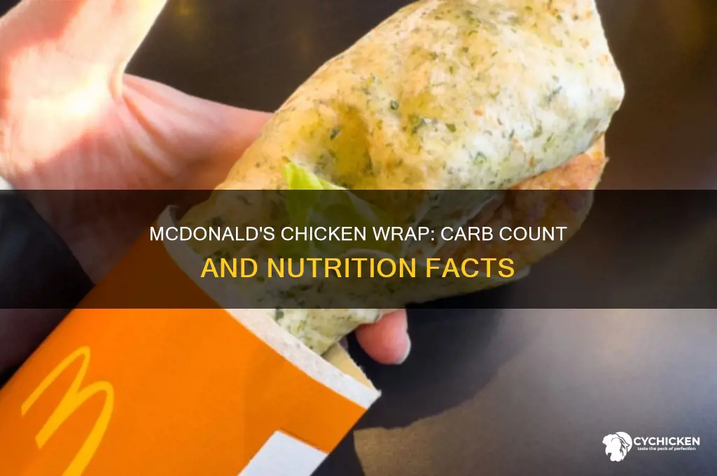 how many carbs in a mcdonalds chicken wrap