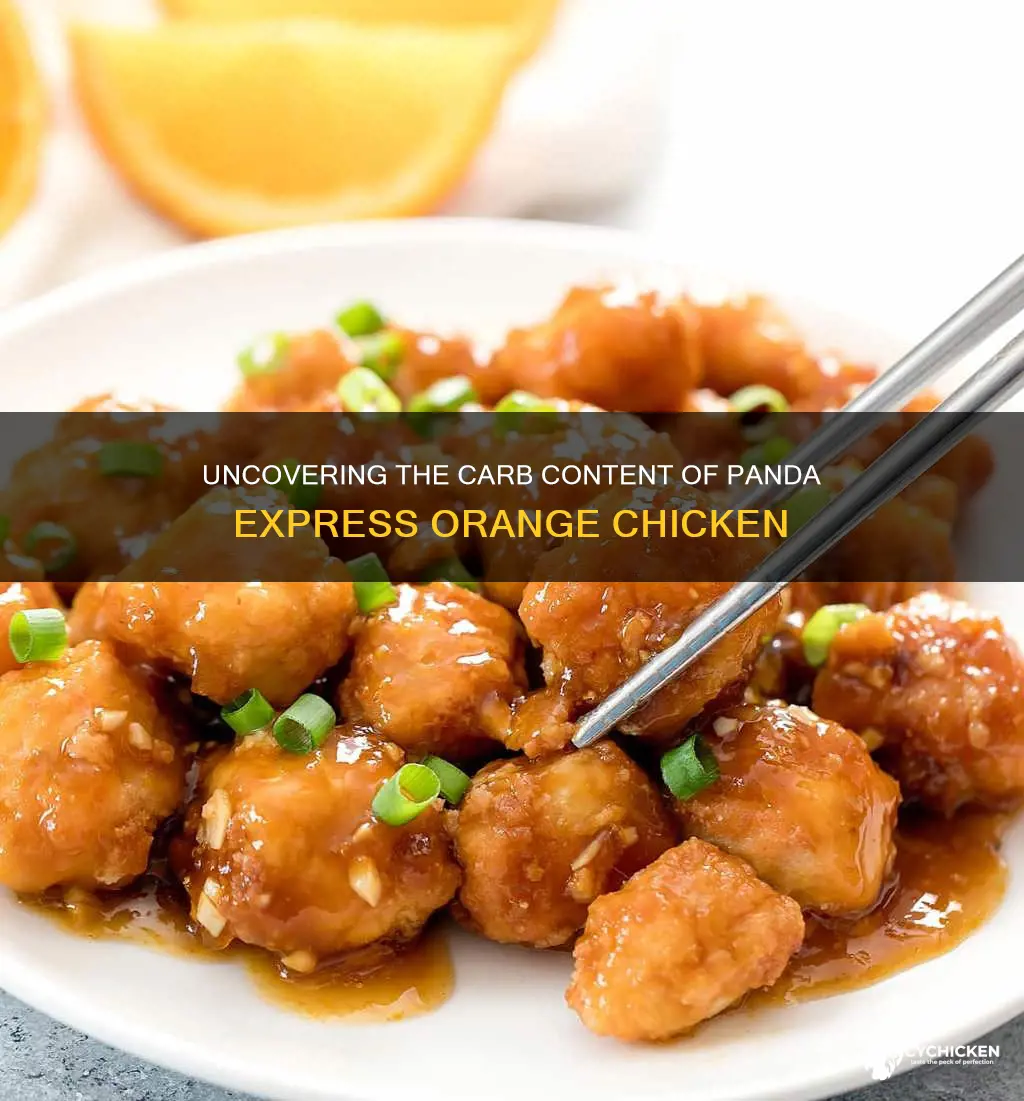 how many carbs in a orange chicken panda plate
