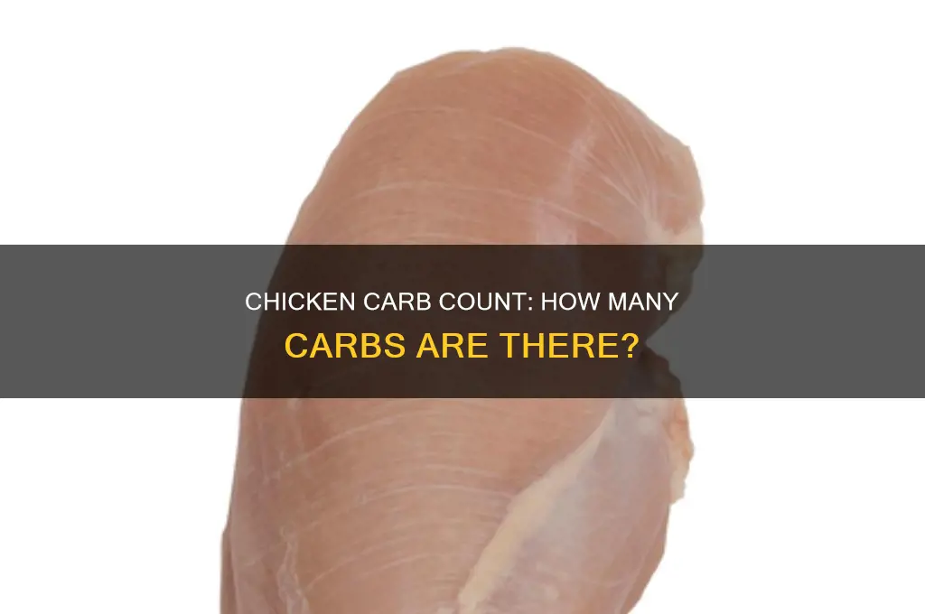 how many carbs in a piece of chicken