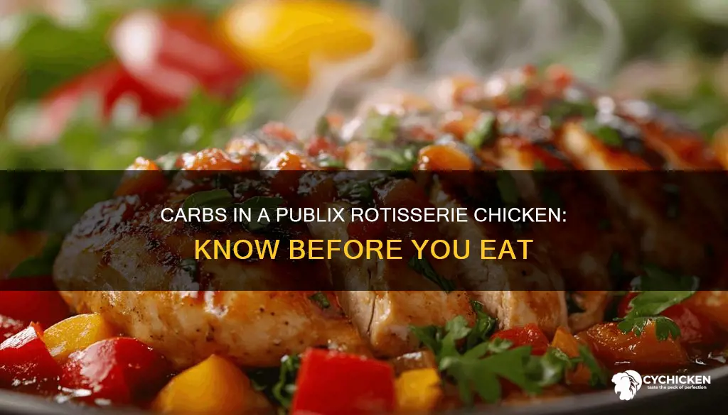 how many carbs in a roterissor chicken from publix